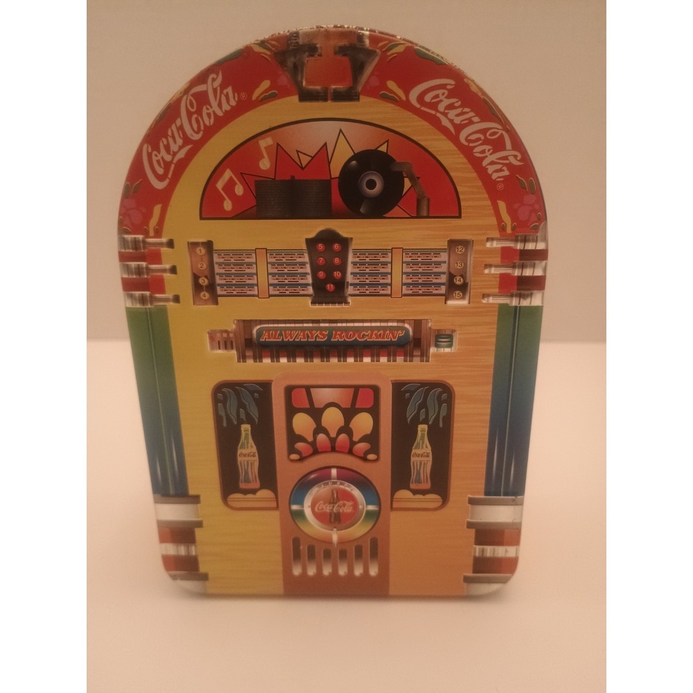Vintage 1998 Coca Cola Always Rockin Coke Jukebox Collector Tin